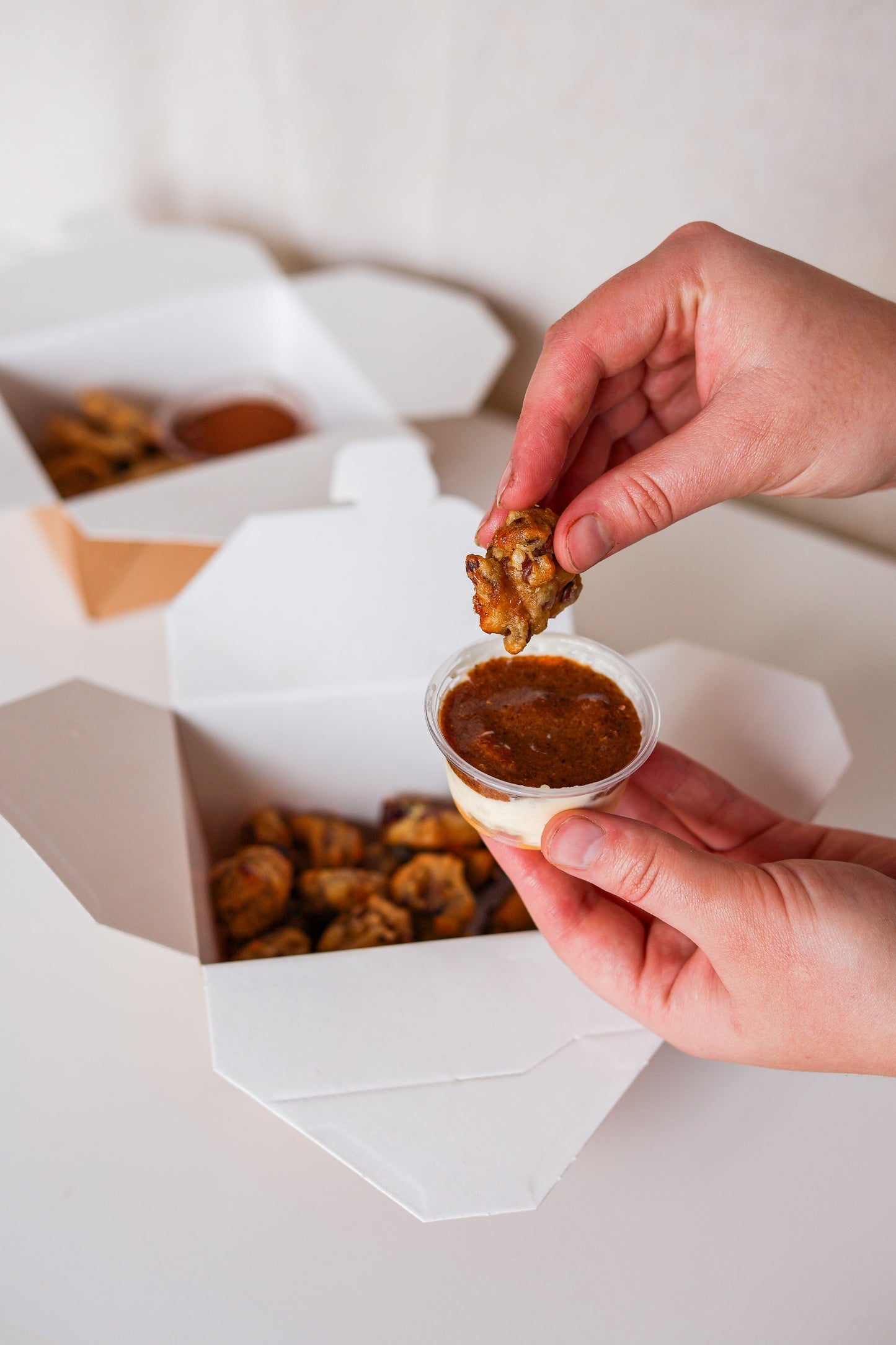 Box de mini cookies à tremper